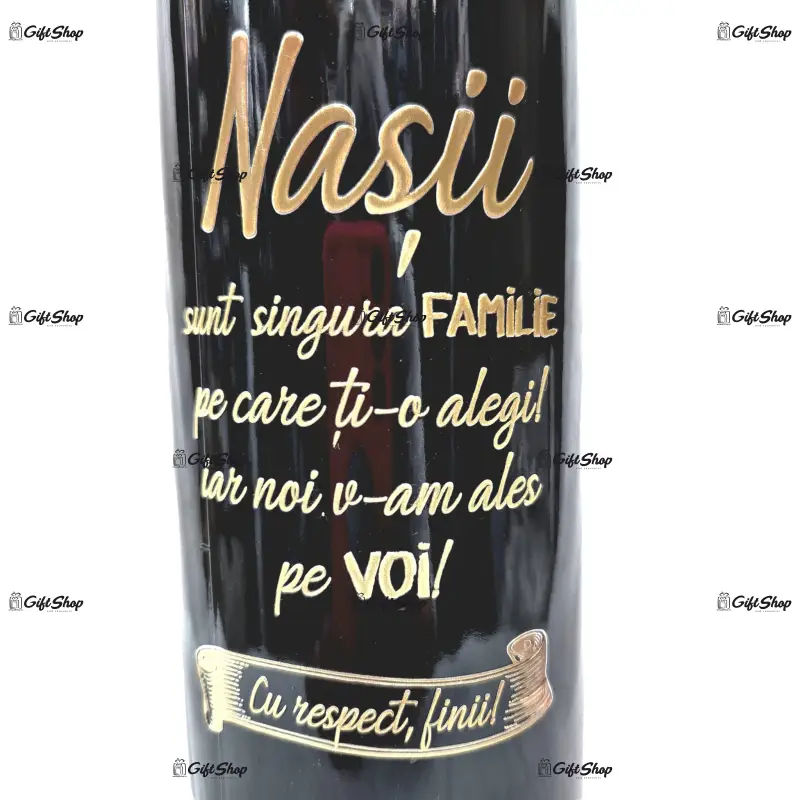 Nasii sunt singura familie, editie limitata, vin rosu cabernet sauvignon, demisec, 750ml, 13.5% alcool